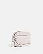 COACH®,MINI JAMIE CAMERA BAG,Pebbled Leather,Small,Anniversary,Gold/Chalk,Angle View
