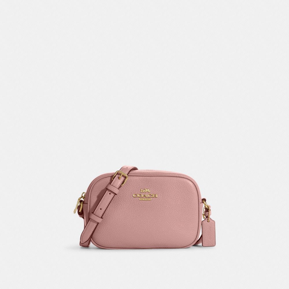 COACH®,MINI JAMIE CAMERA BAG,Anniversary,Gold/Pink,Front View