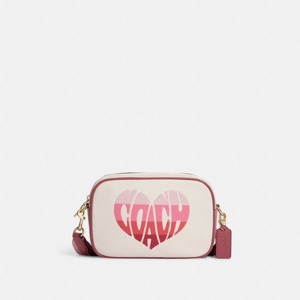 Coach Mini Camera Bag with Heart Print