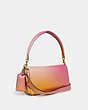 COACH®,PILLOW TABBY SHOULDER BAG 26 WITH OMBRE,Nappa leather,Medium,Brass/Petunia Multi,Angle View
