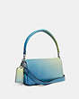 COACH®,PILLOW TABBY SHOULDER BAG 26 WITH OMBRE,Nappa leather,Medium,Gold/Aqua Multi,Angle View
