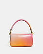 COACH®,PILLOW TABBY SHOULDER BAG 18 WITH OMBRE,Nappa leather,Mini,Brass/Petunia Multi,Back View