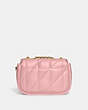 COACH®,PILLOW MADISON SHOULDER BAG 18 WITH QUILTING,Nappa leather,Mini,Brass/Bubblegum,Back View