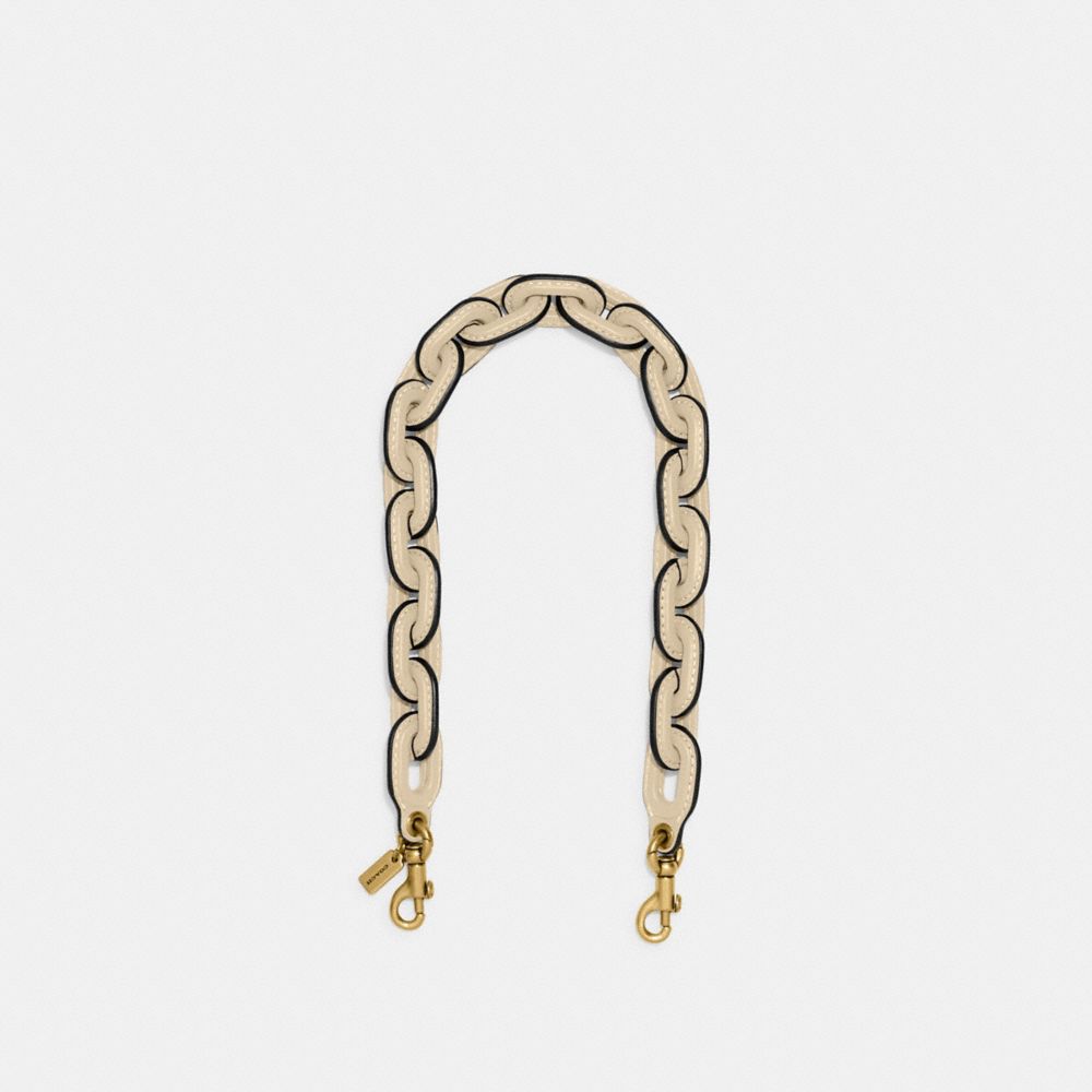 COACH®  Leather Covered Short Chain Strap