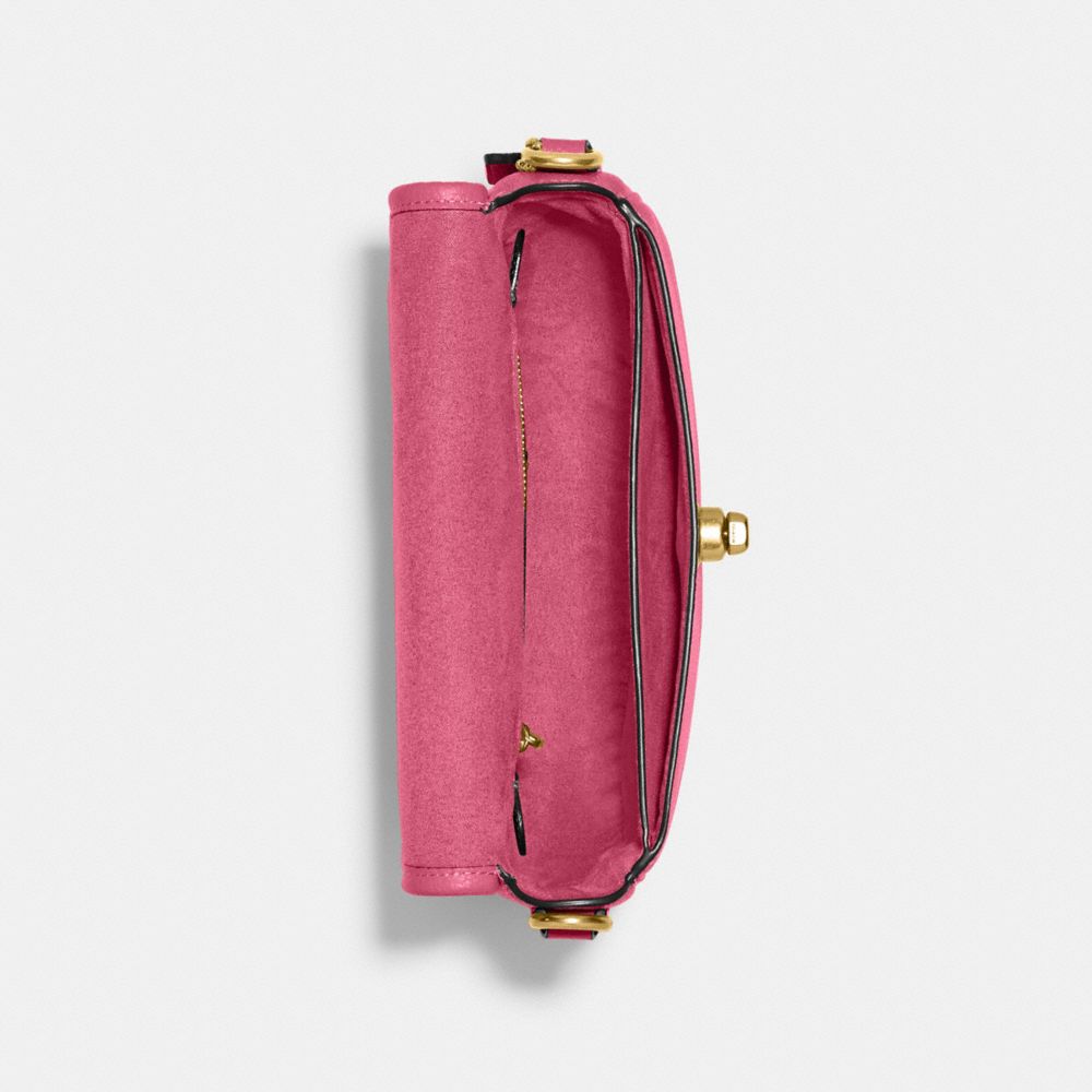 COACH®,Willow Saddle Bag,,Inside View,Top View
