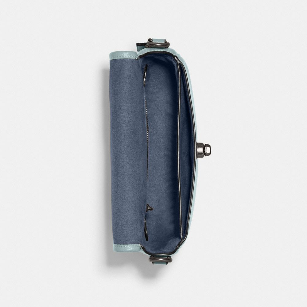 COACH®,Willow Saddle Bag,,Inside View,Top View