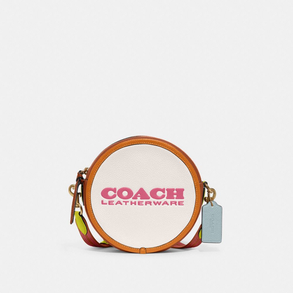 COACH®,Kia Circle Bag In Colorblock,,Front View