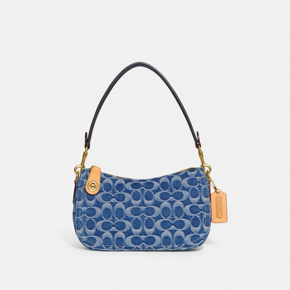 COACH Monogram-jacquard Denim Tote Bag in Blue