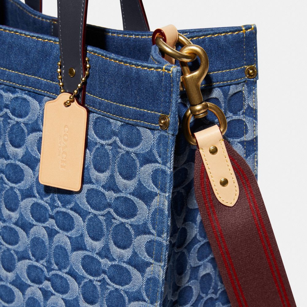 COACH®  Field Tote In Signature Denim