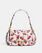 COACH®,SOFT TABBY SHOULDER BAG WITH CHERRY PRINT,Small,Brass/Chalk,Front View