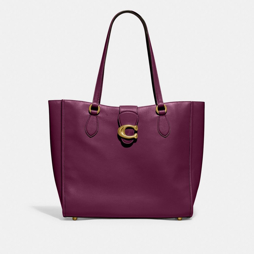 COACH Large City Tote in Saffiano Leather in Purple