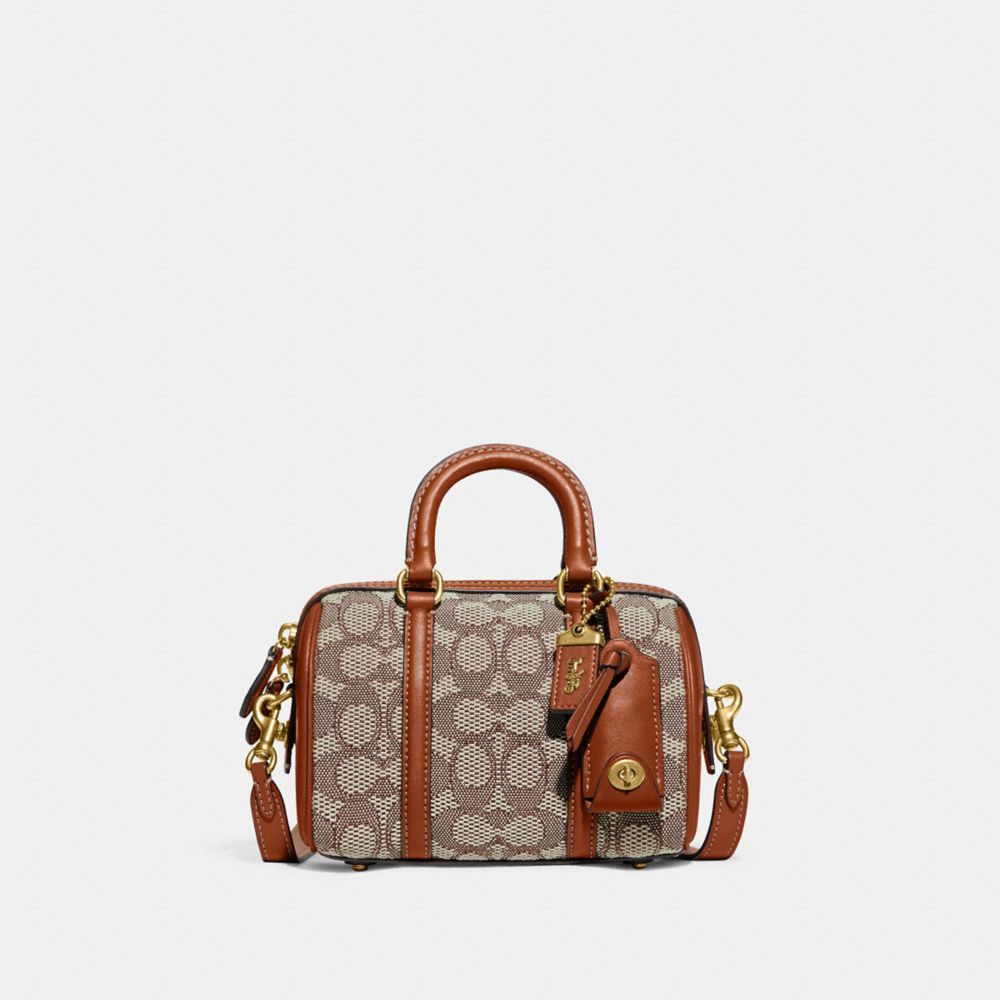 COACH®: Ruby Satchel 18 In Signature Textile Jacquard