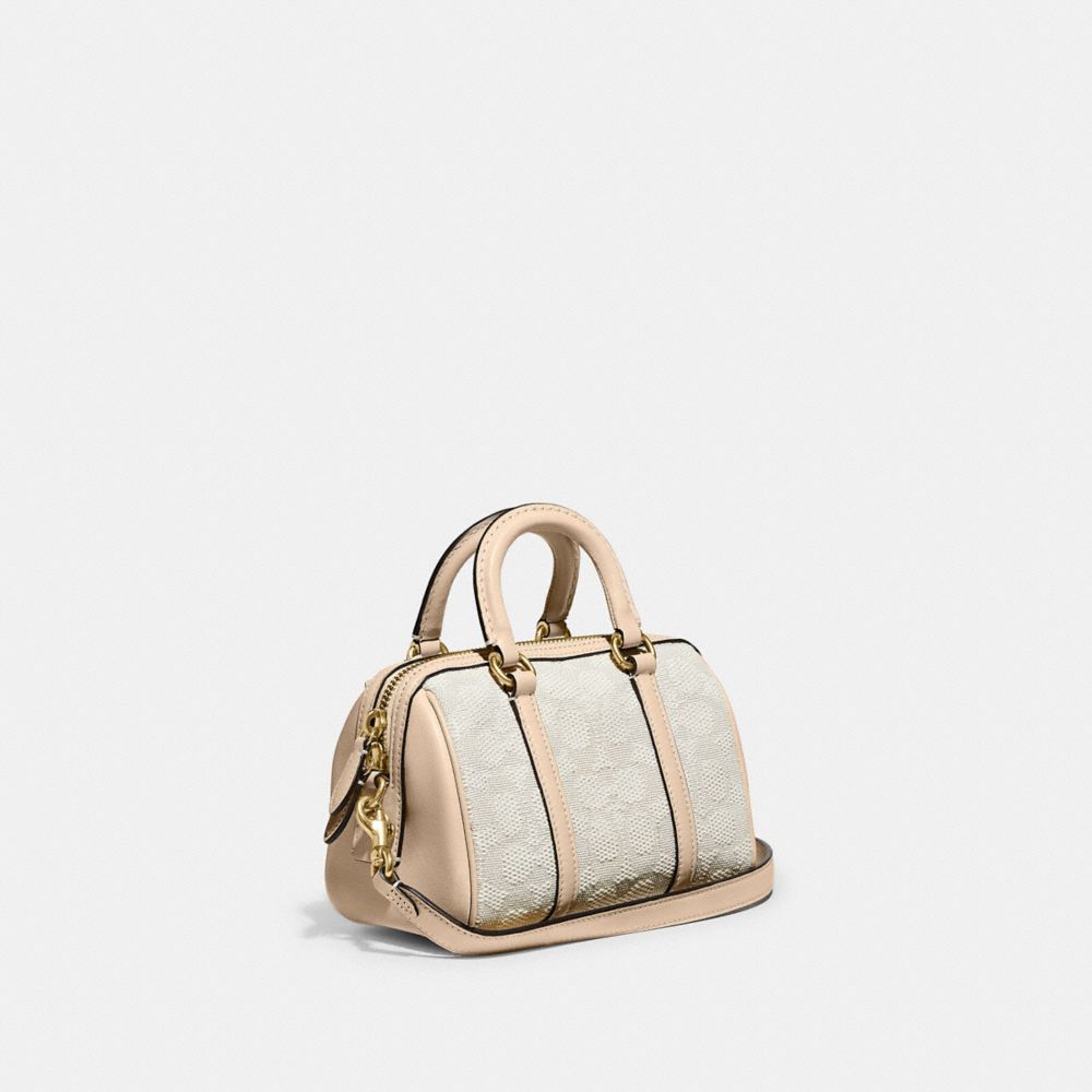 Satchel Ruby 18 en tissu jacquard signature