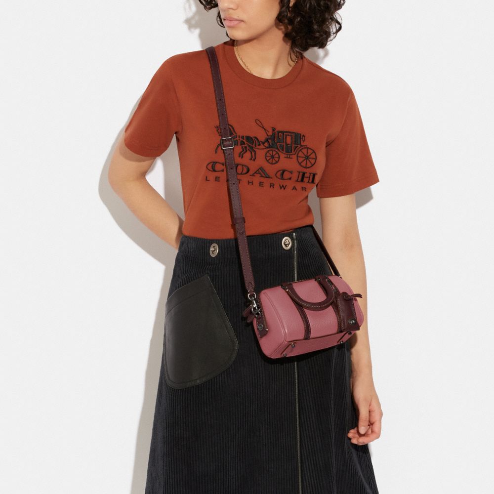 Satchel Ruby 18 à Contraste De Couleur