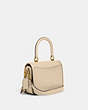 COACH®,COACH X TOM WESSELMANN ROGUE TOP HANDLE,Glovetanned Leather,Mini,Brass/Ivory,Angle View