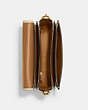 COACH®,COACH X TOM WESSELMANN ROGUE TOP HANDLE,Glovetanned Leather,Mini,Brass/Ivory,Inside View,Top View