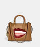 COACH®,COACH X TOM WESSELMANN ROGUE BAG 25,Glovetanned Leather,Medium,Brass/Light Camel,Front View