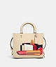 COACH®,COACH X TOM WESSELMANN ROGUE BAG 25,Glovetan Leather,Medium,Brass/Ivory,Front View