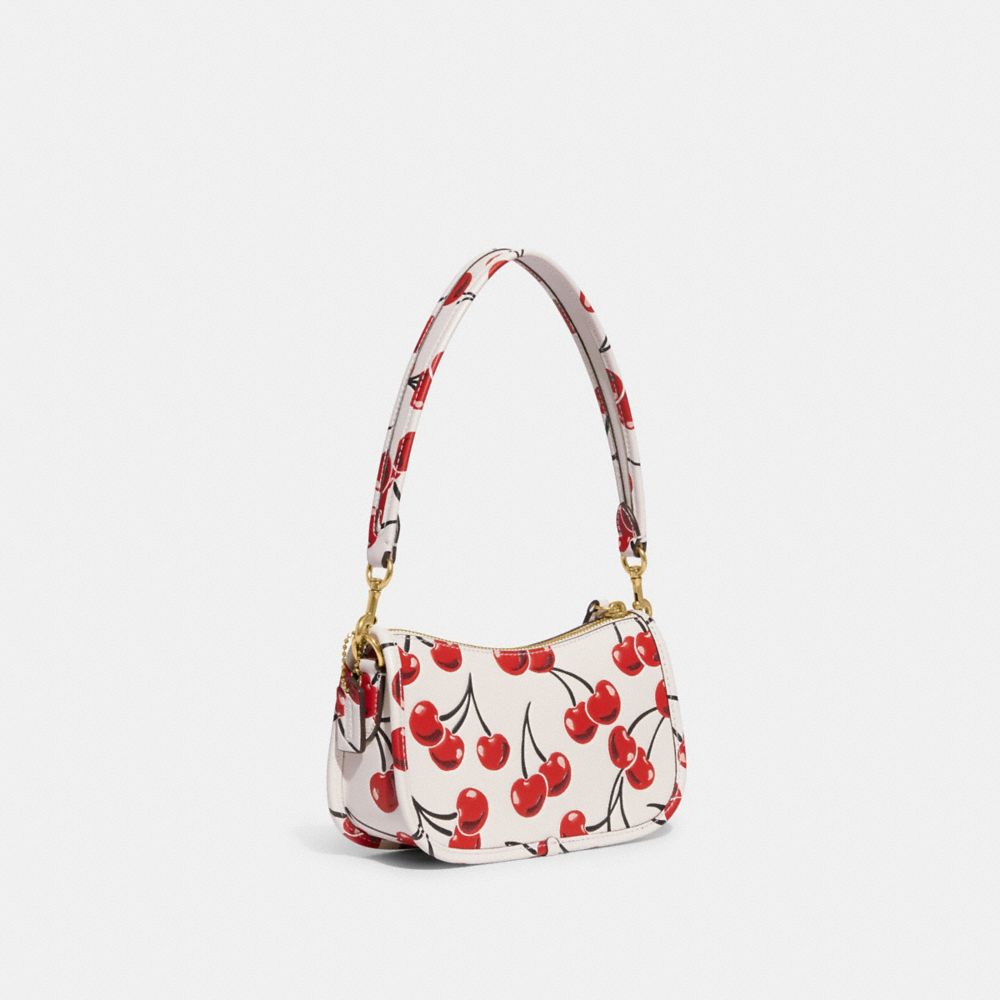 Shop Coach Classic Coach Originals Floral Printed Leather Small Swinger 20  by Zinute