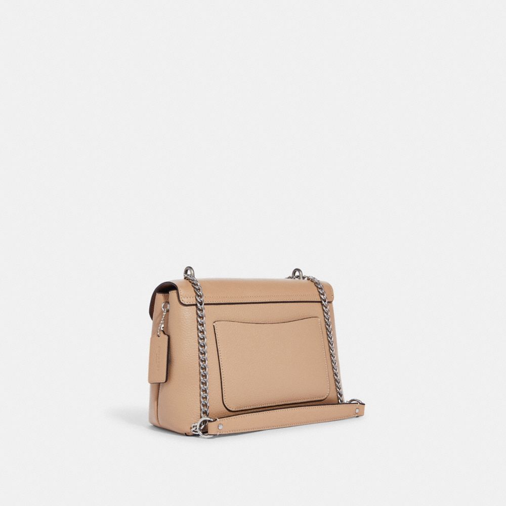 Tammie Shoulder Bag With Floral Whipstitch