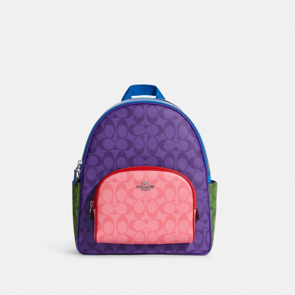 Coach backpack purple hotsell