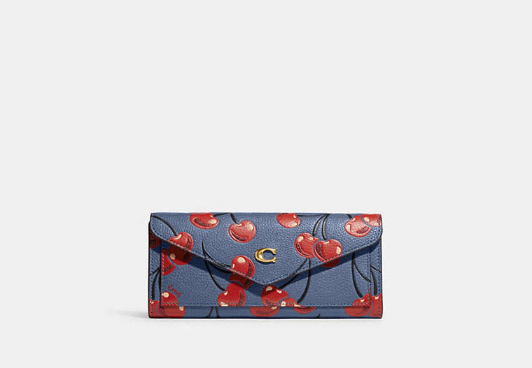 Wyn Soft Wallet With Cherry Print