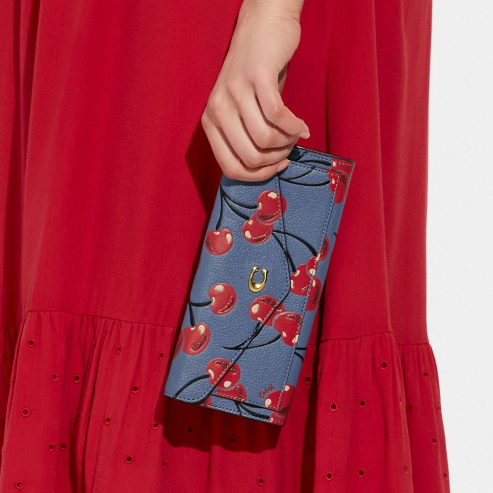 COACH® | Wyn Soft Wallet With Cherry Print