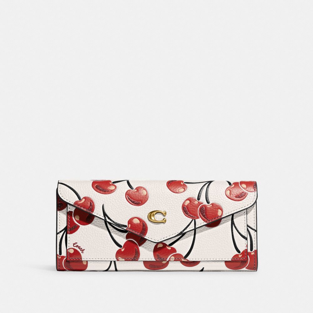 Wyn Soft Wallet With Cherry Print