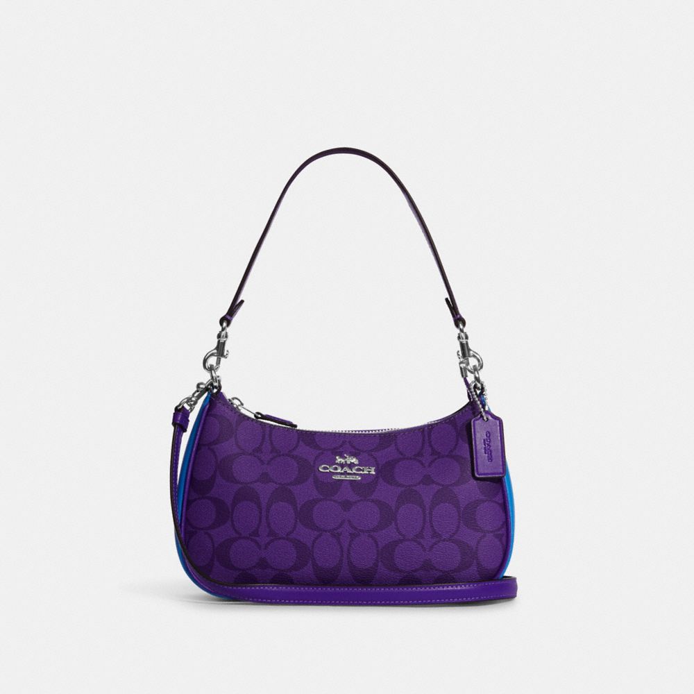 Coach, Bags, Purple Coach Mini Shoulder Bag