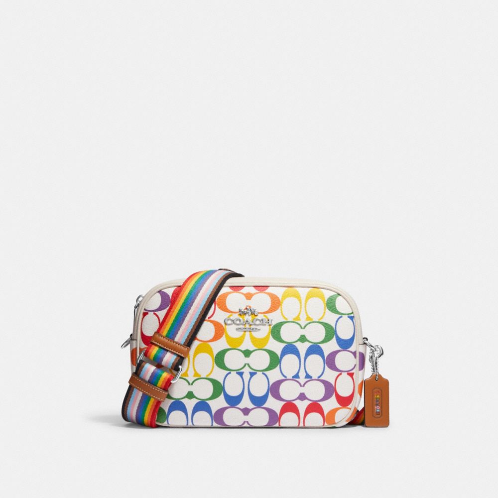 COACH® | Jamie Camera Bag In Rainbow Signature Canvas