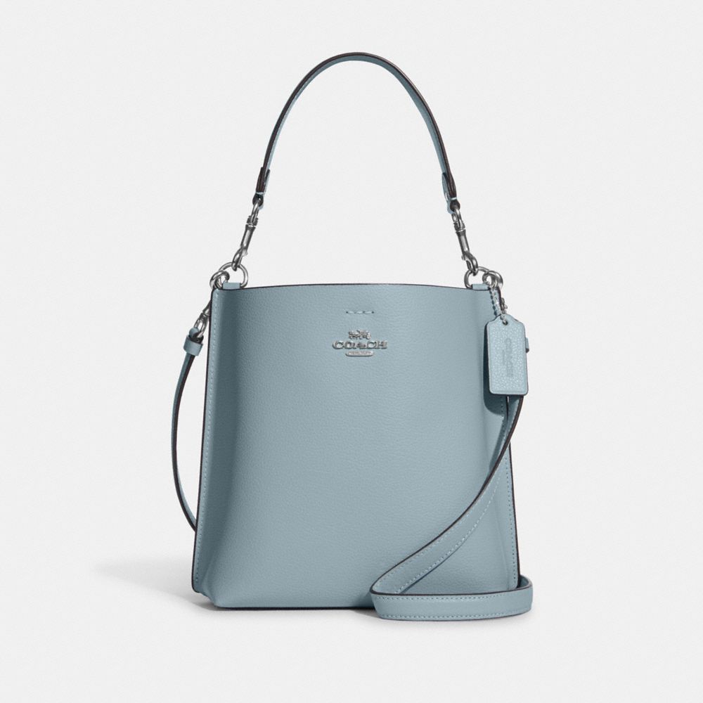 COACH®,Mollie Bucket Bag 22,Leather,Crossbody,Gold Metal,Casual,,Front View
