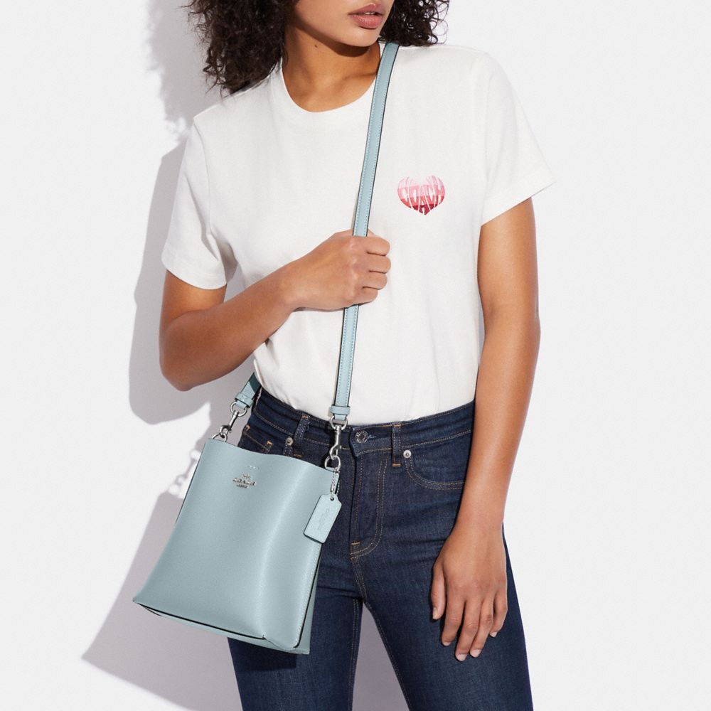 COACH®,Mollie Bucket Bag 22,Leather,Crossbody,Gold Metal,Casual,,Detail View