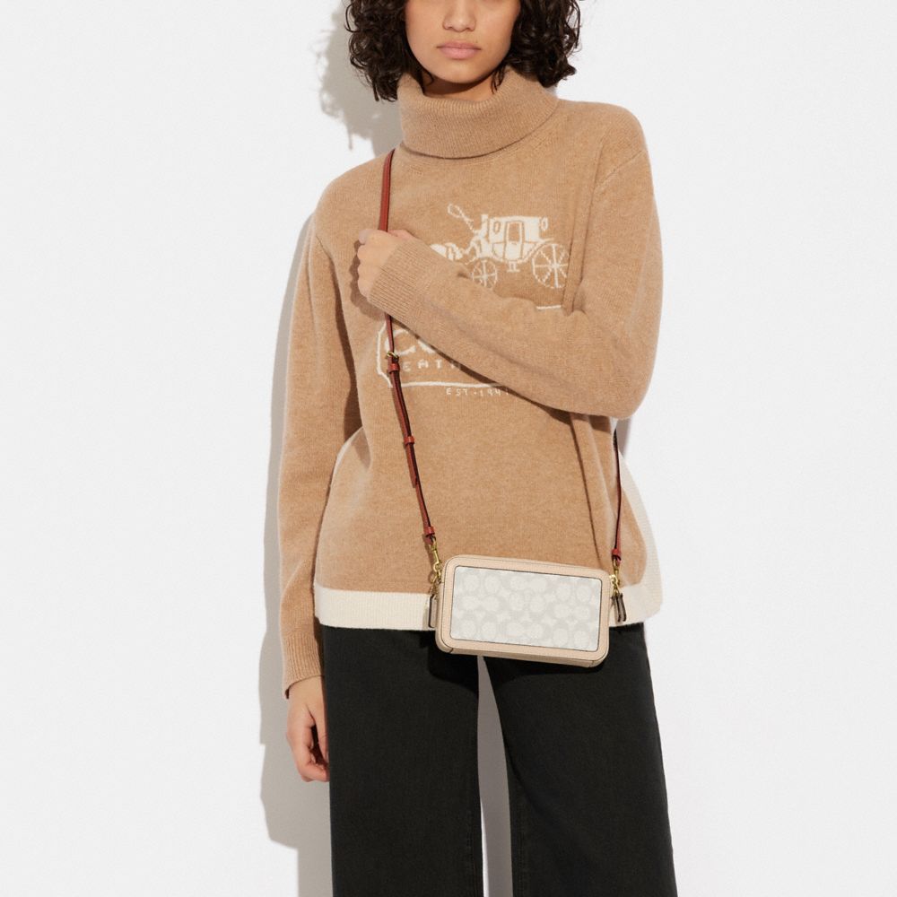 Coach Kira Crossbody in Micro Signature Jacquard