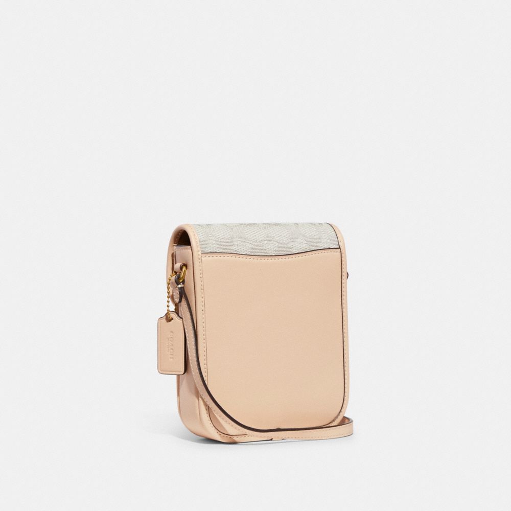 tall studio crossbody in signature jacquard