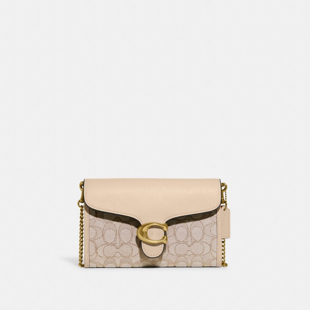 COACH® | Tabby Chain Clutch In Signature Jacquard