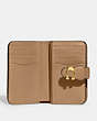 COACH®,TABBY MEDIUM WALLET,Smooth Leather,Brass/Toffee,Inside View,Top View