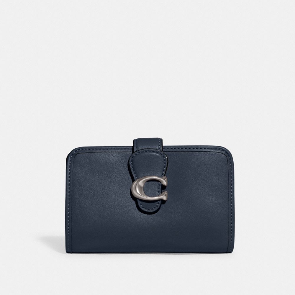 COACH®,Tabby Medium Wallet,Leather,Bi Fold,Logo,Metal,Casual,,Front View