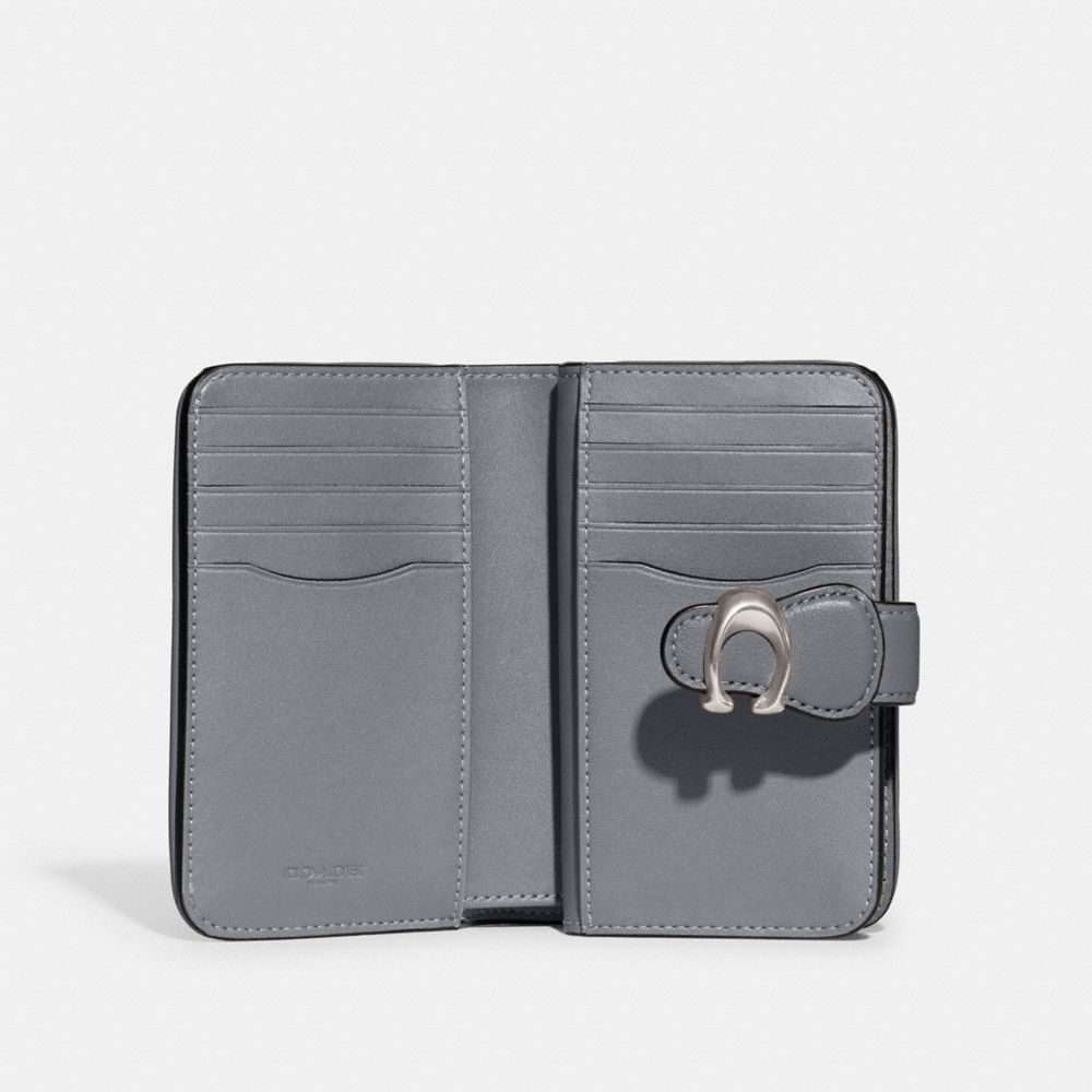 COACH®,Tabby Medium Wallet,Leather,Bi Fold,Logo,Metal,Casual,,Inside View,Top View