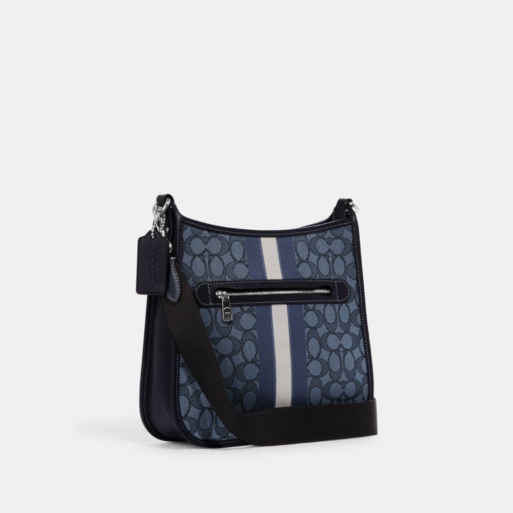 COACH OUTLET® | Dempsey File Bag In Signature Jacquard With Stripe