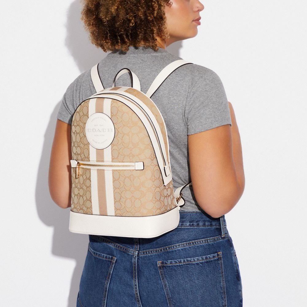 COACH OUTLET® | Kenley Backpack In Signature Jacquard With Stripe