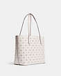 COACH®,CITY TOTE,Large,Gold/Chalk,Angle View