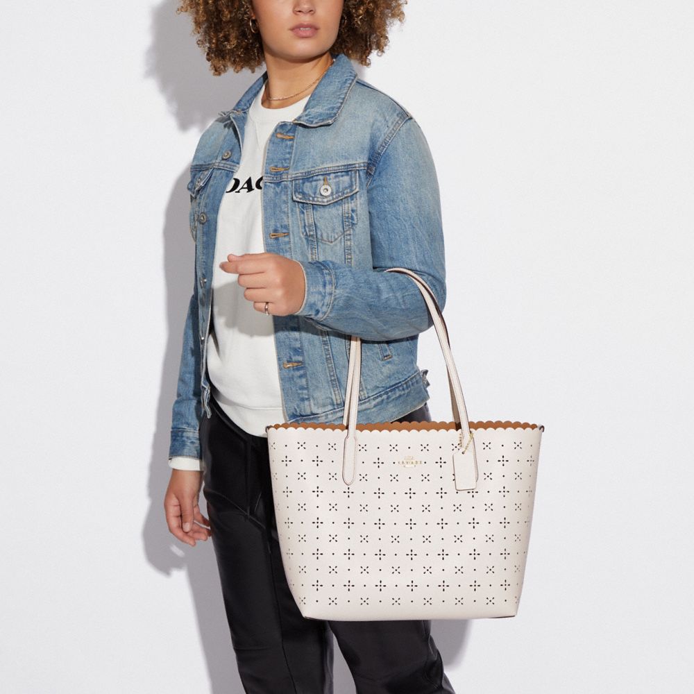 COACH® Outlet  City Tote With Apple Print