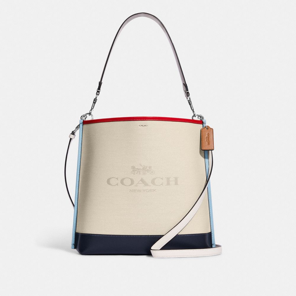 Coach outlet bags Mollie Bucket Bag In Signature Canvas With Heart