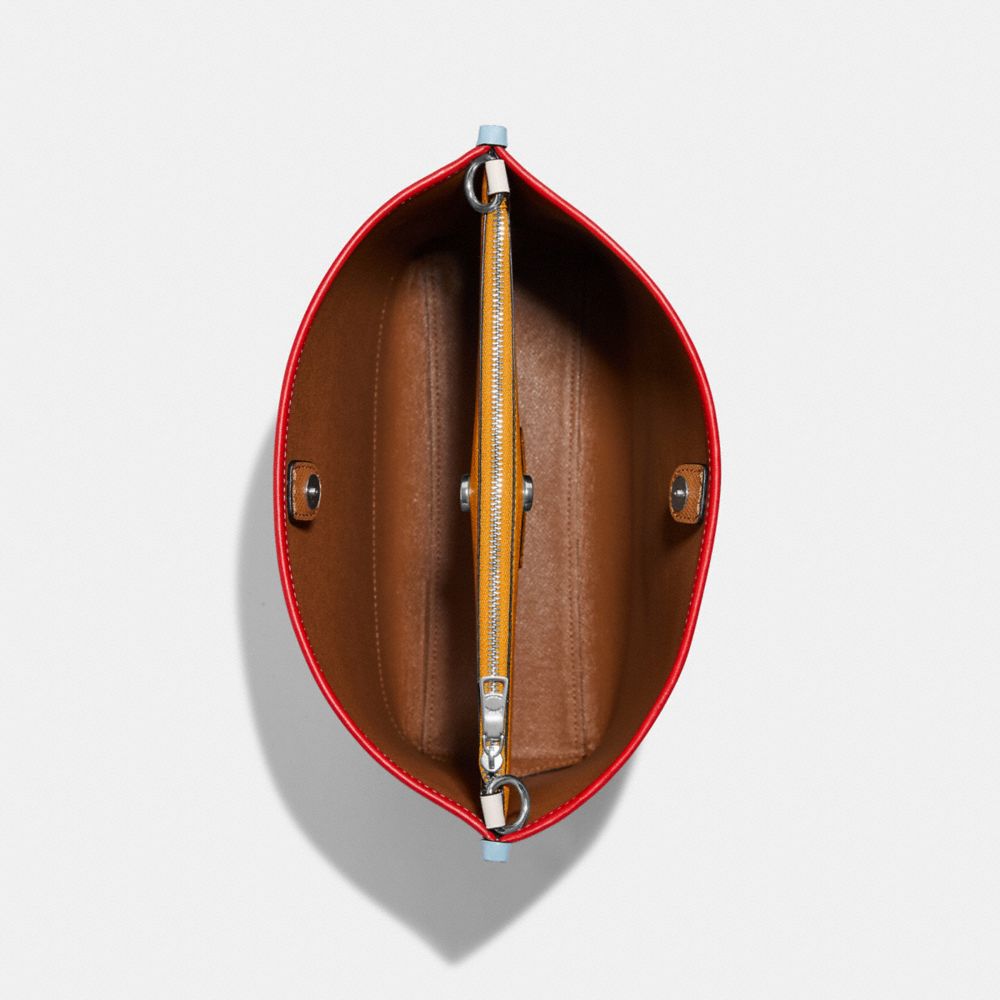 COACH®,Mollie Bucket Bag In Colorblock,,Inside View,Top View