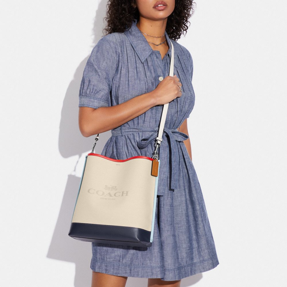 COACH®,Mollie Bucket Bag In Colorblock,,Detail View