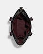 COACH®,ELLIS WEEKENDER,Leather,Large,Gold/Black Multi,Inside View,Top View