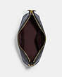 COACH®,ELLIS SHOULDER BAG,Leather,Mini,Gold/Black Multi,Inside View,Top View