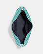 COACH®,ELLIS SHOULDER BAG,Leather,Mini,Silver/Blue Green Multi,Inside View,Top View