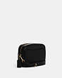 COACH®,JAMIE CAMERA BAG,Pebbled Leather,Medium,Everyday,Gold/Black,Angle View