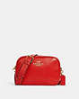 COACH®,JAMIE CAMERA BAG,Pebbled Leather,Medium,Everyday,Im/Miami Red,Front View